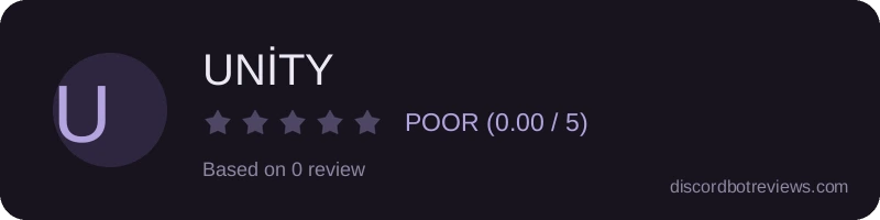 Rating widget preview for UNİTY