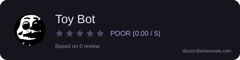 Rating widget preview for Toy Bot