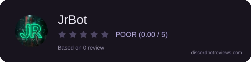 Rating banner for JrBot