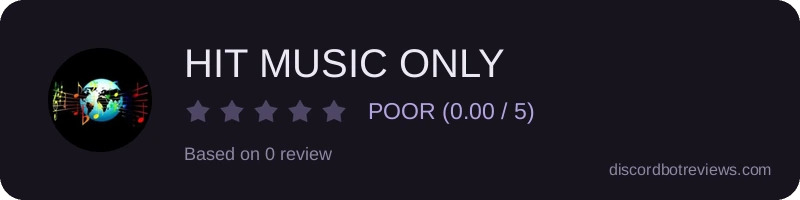 Rating widget preview for HIT MUSIC ONLY