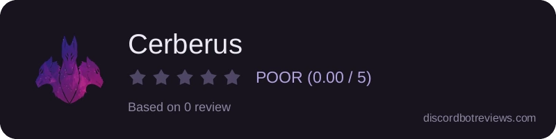 Rating widget preview for Cerberus