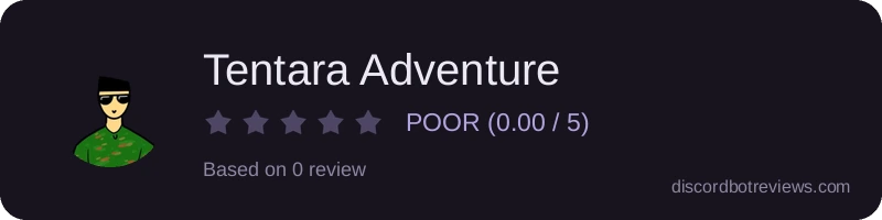 Rating widget preview for Tentara Adventure