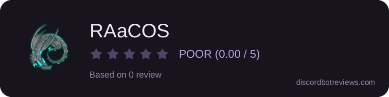 Rating banner for RAaCOS