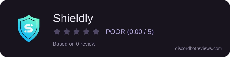 Rating widget preview for Shieldly