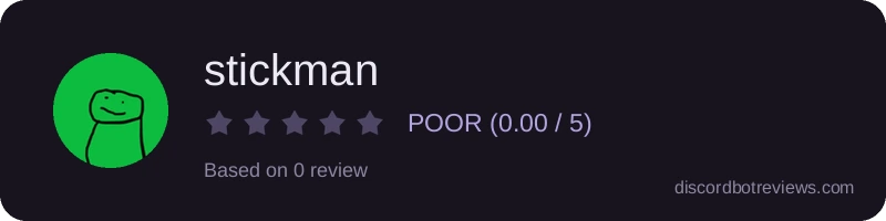 Rating widget preview for stickman