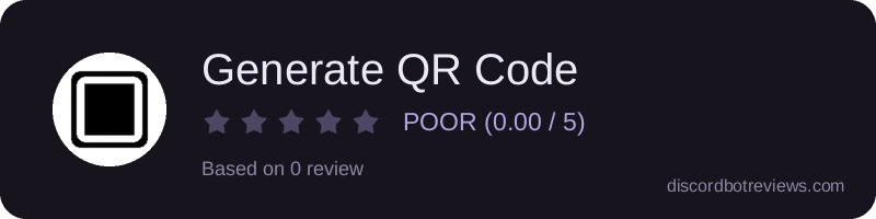 Rating widget preview for Generate QR Code