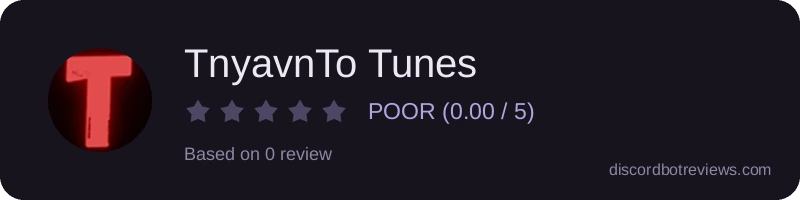 Rating widget preview for TnyavnTo Tunes
