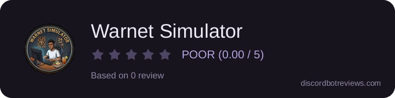 Rating widget preview for Warnet Simulator