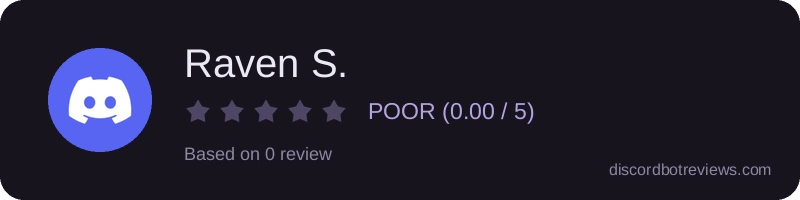 Rating widget preview for Raven S.