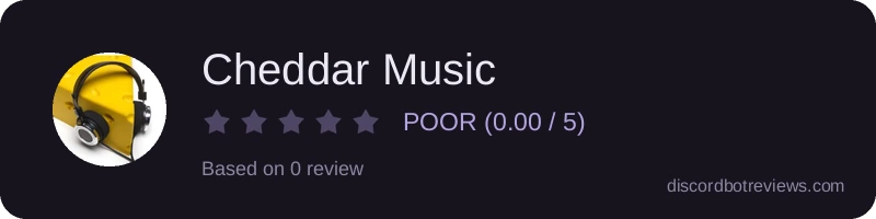 Rating widget preview for Cheddar Music