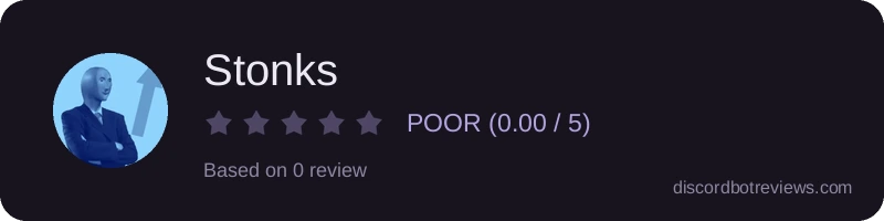 Rating widget preview for Stonks