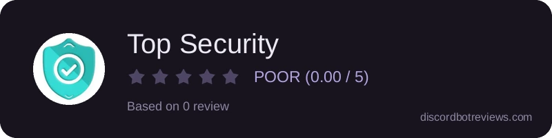 Rating widget preview for Top Security