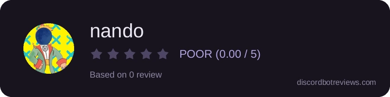 Rating banner for nando