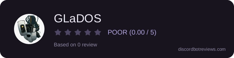 Rating widget preview for GLaDOS