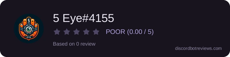 Rating widget preview for 5 Eye#4155