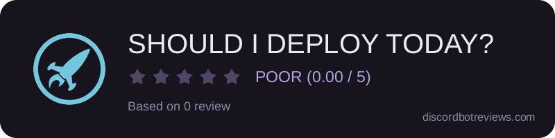 Rating widget preview for SHOULD I DEPLOY TODAY?