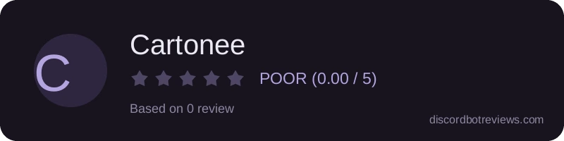 Rating banner for Cartonee