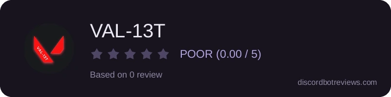 Rating widget preview for VAL-13T