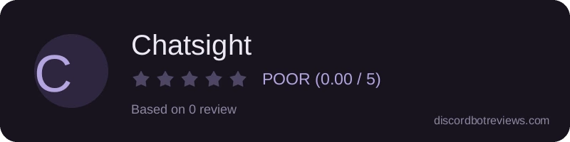 Rating banner for Chatsight