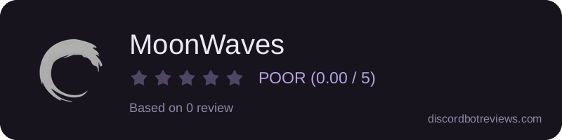 Rating widget preview for MoonWaves