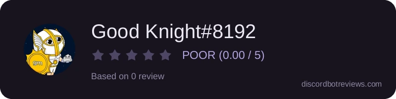 Rating widget preview for Good Knight#8192