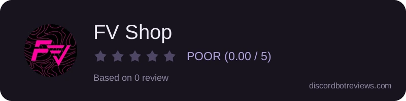 Rating banner for FV Shop