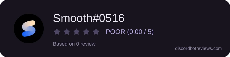 Rating widget preview for Smooth#0516