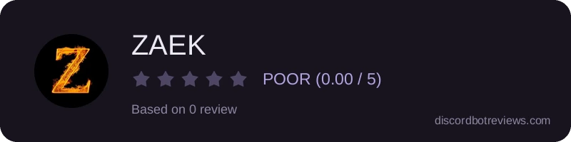 Rating widget preview for ZAEK
