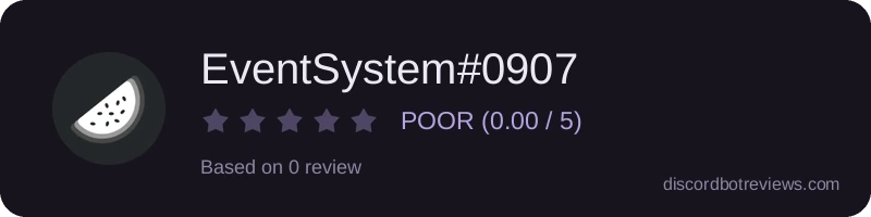 Rating widget preview for EventSystem#0907