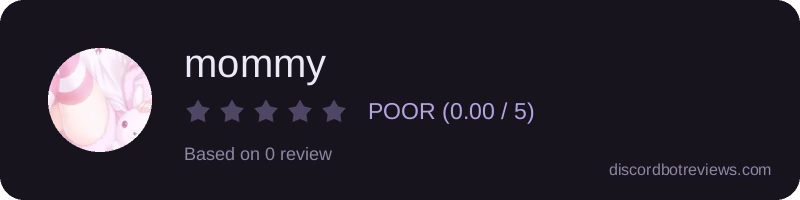 Rating widget preview for mommy