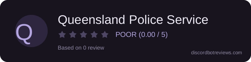 Rating widget preview for Queensland Police Service