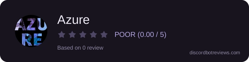 Rating widget preview for Azure