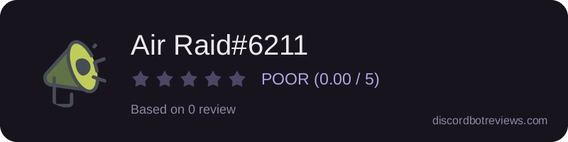 Rating widget preview for Air Raid#6211