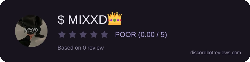 Rating widget preview for $ MIXXD👑
