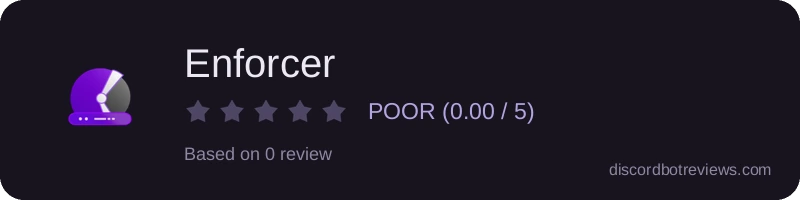 Rating banner for Enforcer