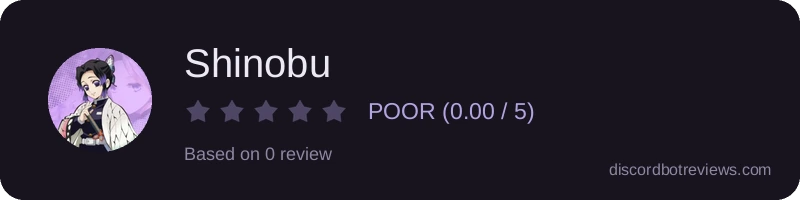 Rating widget preview for Shinobu