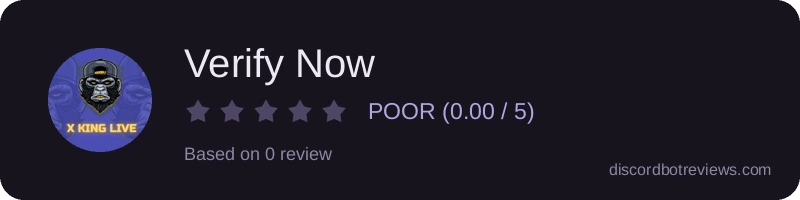 Rating banner for Verify Now
