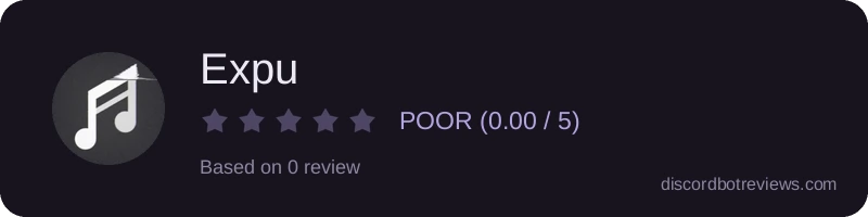 Rating widget preview for Expu
