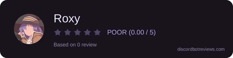 Rating widget preview for Roxy