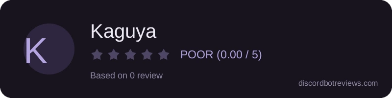 Rating widget preview for Kaguya