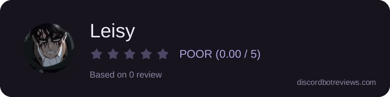 Rating widget preview for Leisy