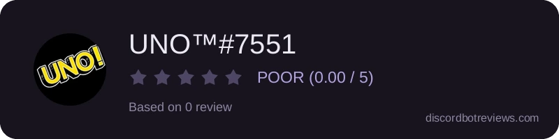 Rating widget preview for UNO™#7551