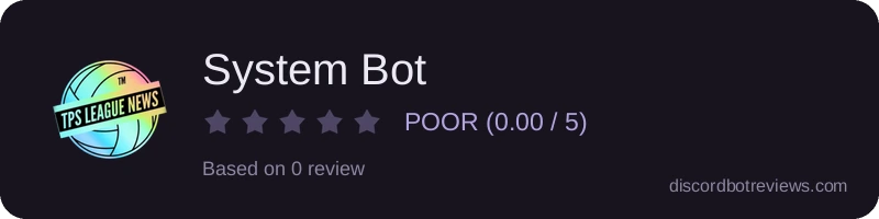Rating widget preview for System Bot