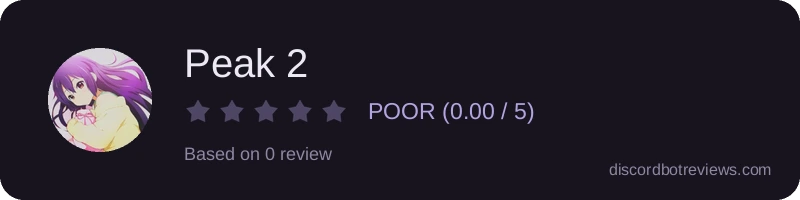 Rating widget preview for Peak 2