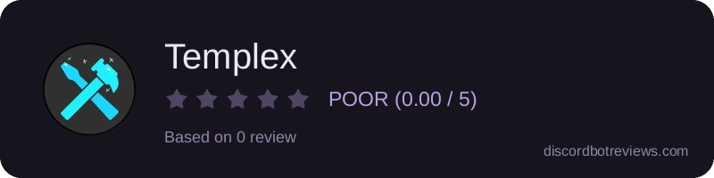 Rating widget preview for Templex