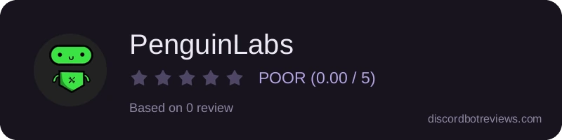 Rating widget preview for PenguinLabs