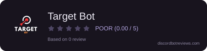Rating widget preview for Target Bot