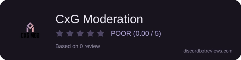 Rating widget preview for CxG Moderation