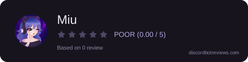 Rating widget preview for Miu