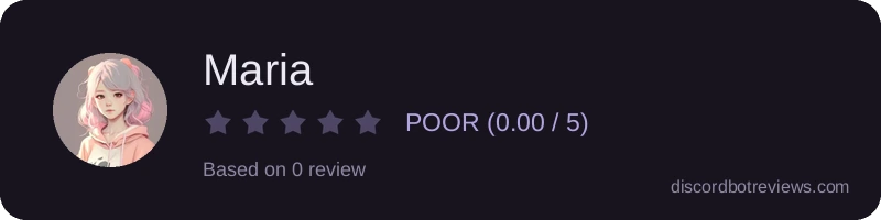 Rating widget preview for Maria